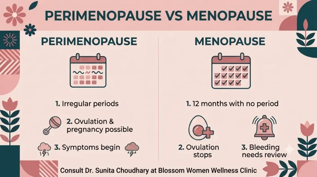 Perimenopause vs Menopause